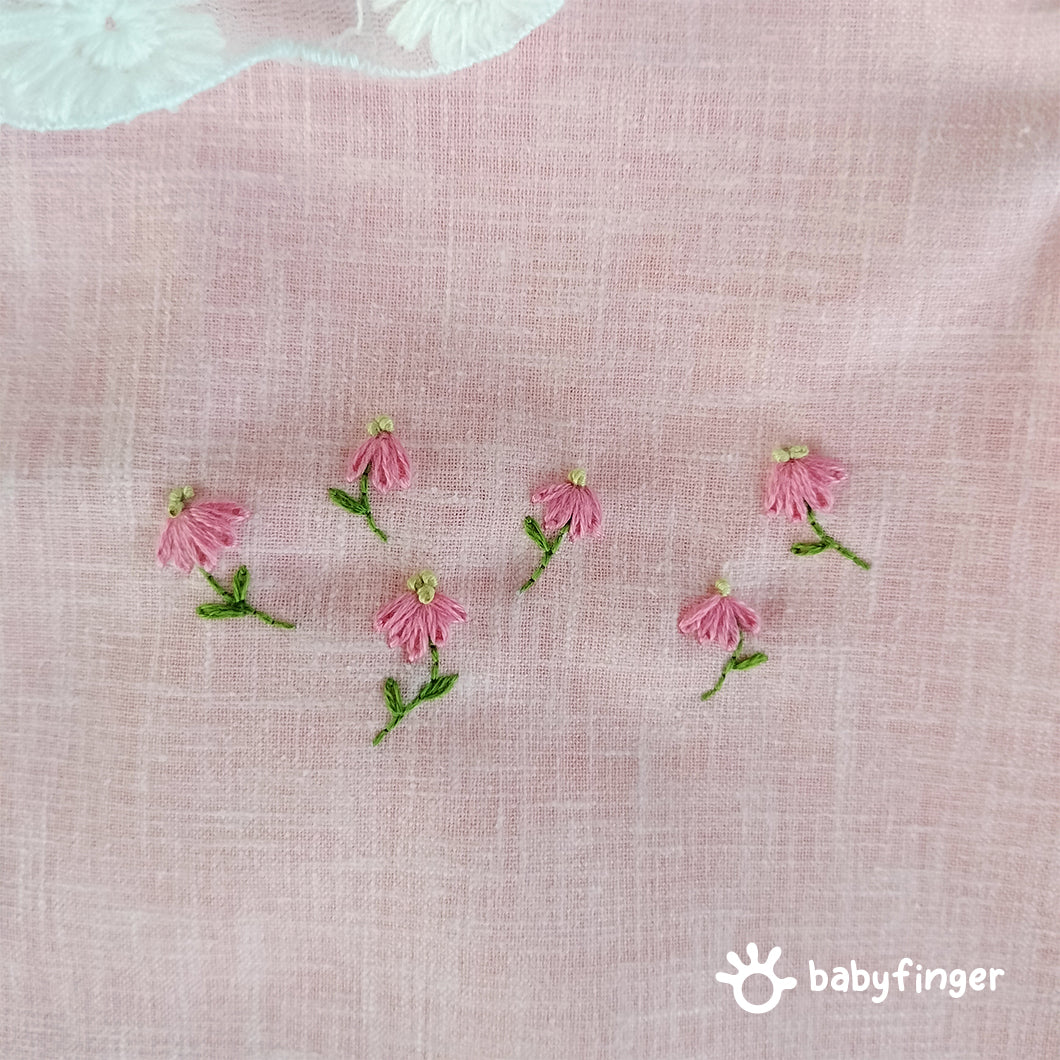 "Blossom Belle - Pink Lace Baby Dress"