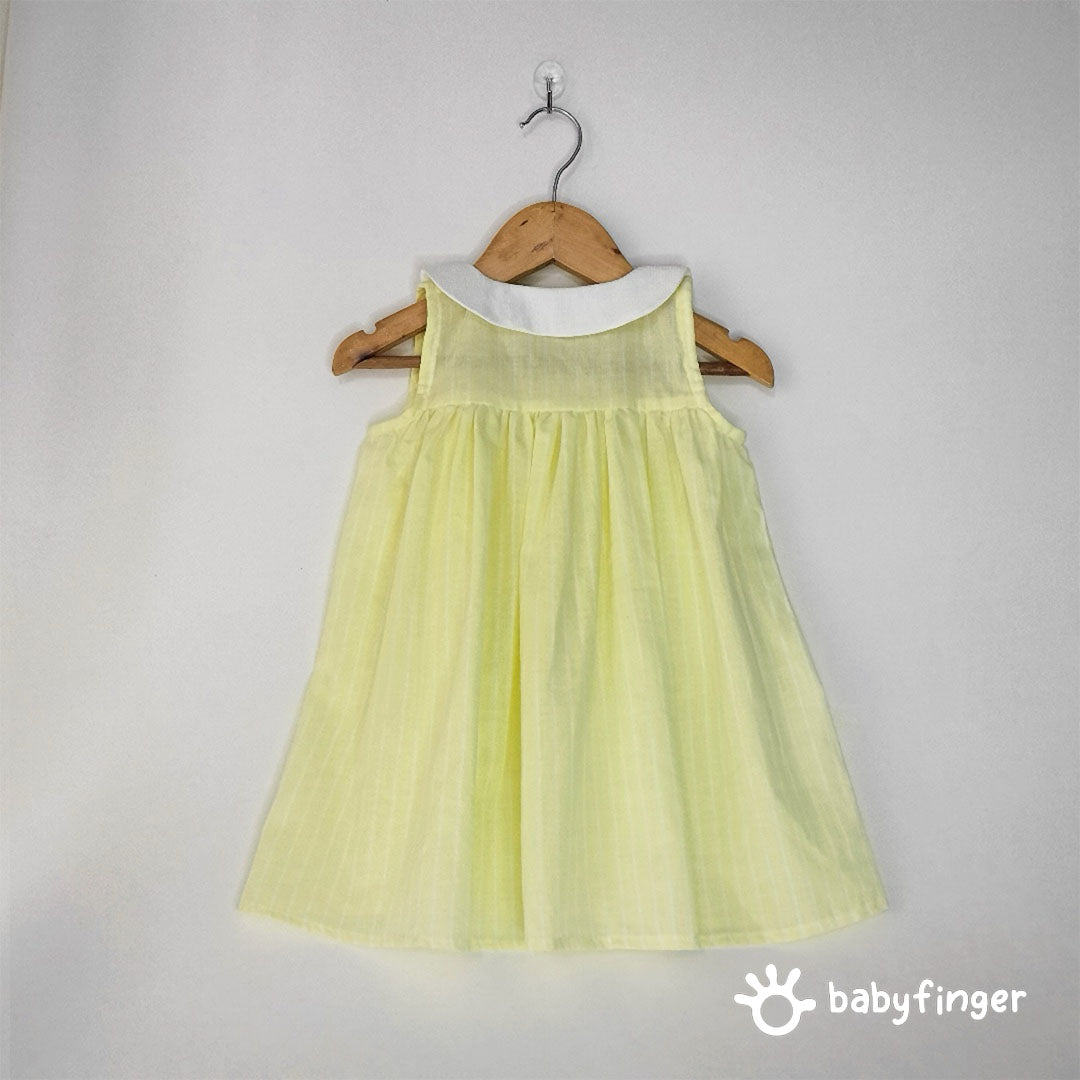 Lemon Yellow Peter Pan Collar Dress