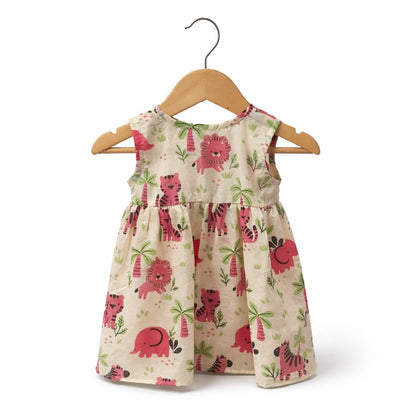 Pink Safari Print Baby Girl Dress (Copy)