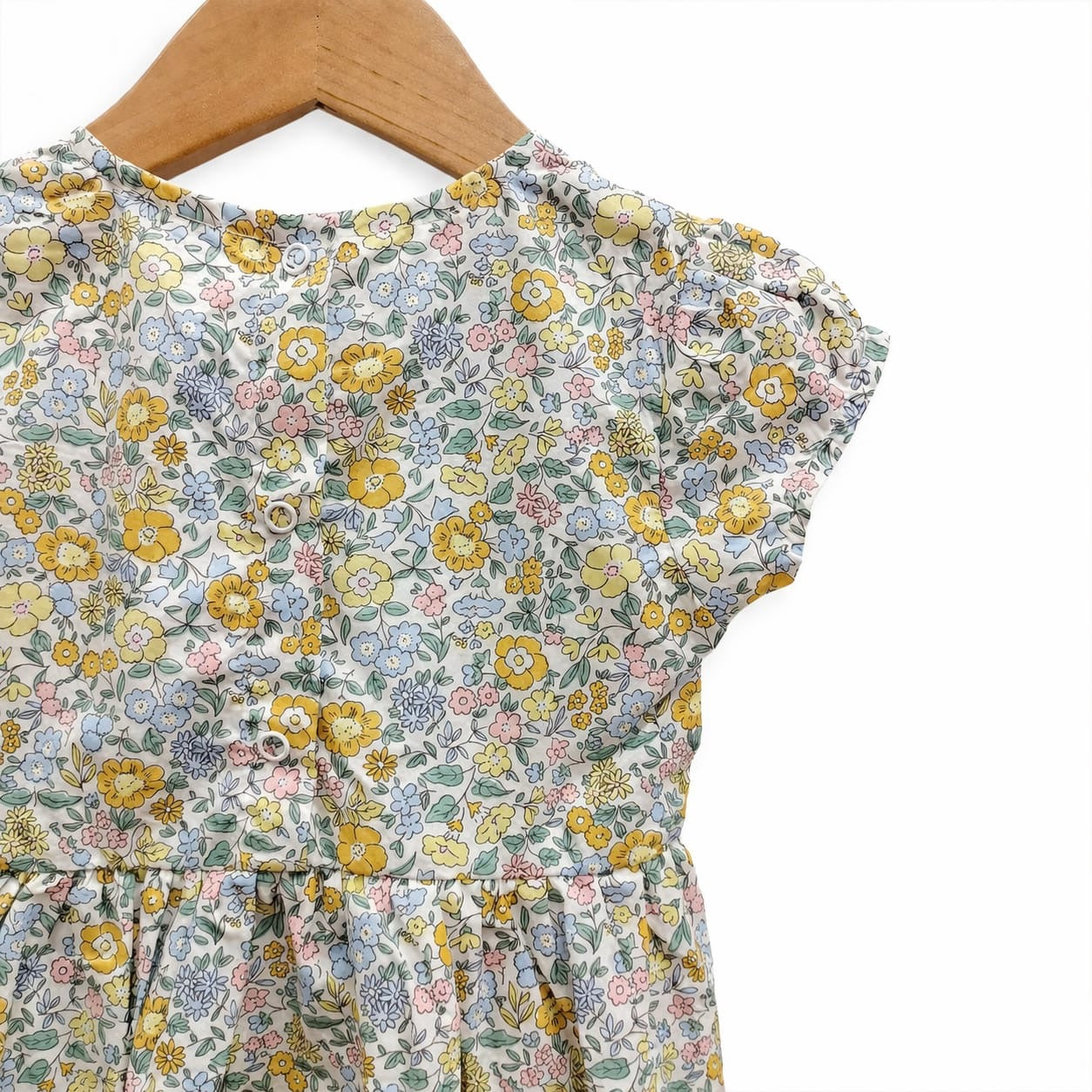 Charming Floral Baby Girl Dress in Soft Pastel Tones