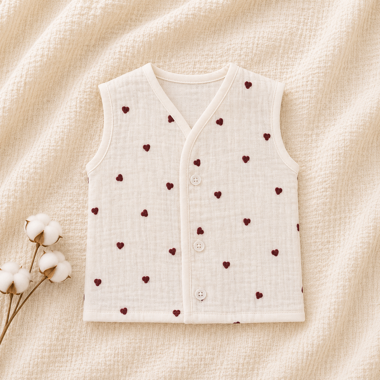 Premium Muslin Jabla for Newborn Babies