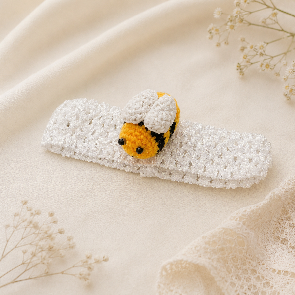 Crochet Headband & Booties Set