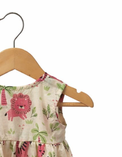 Soft Floral Print Baby Dress – Elegant & Breezy