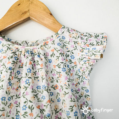 Multicolored Floral Print Baby Dress