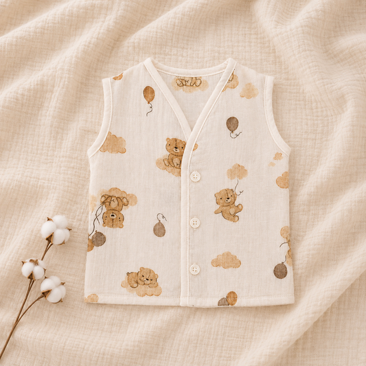 Premium Muslin Jabla for Newborn Babies