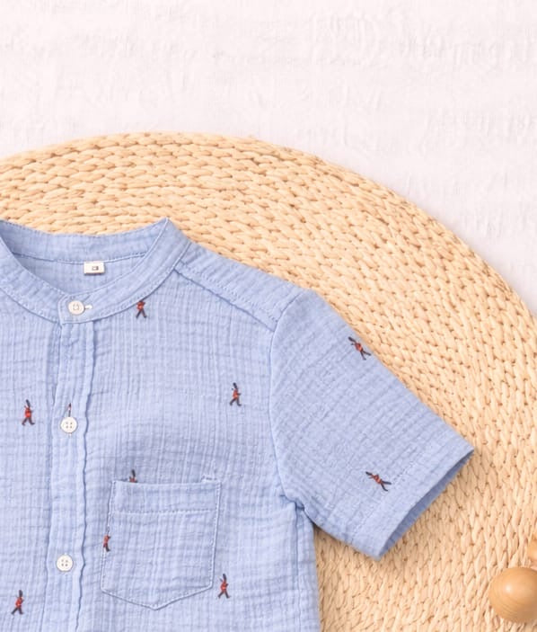Baby Boy Casual Shirt & Shorts Set