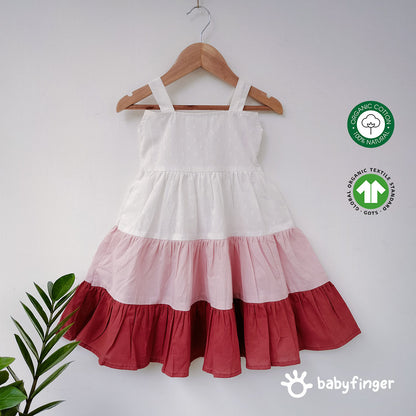 Organic Tiered Cotton Dress for Girls