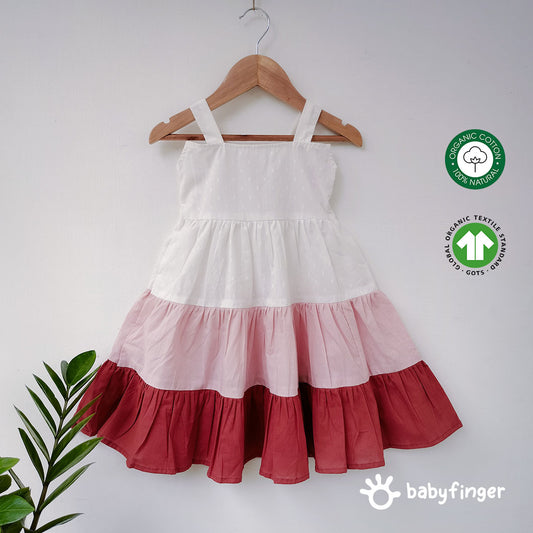 Organic Tiered Cotton Dress for Girls