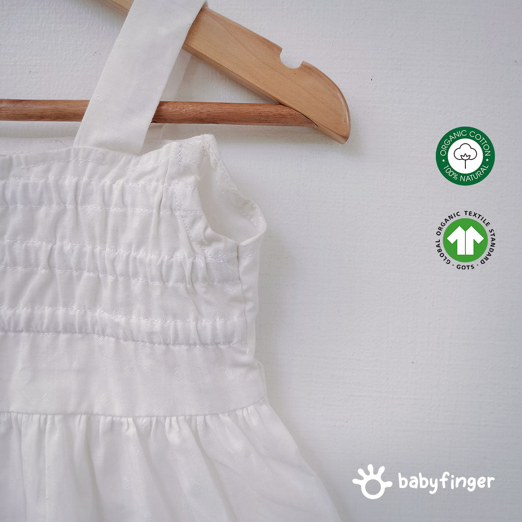 Organic Tiered Cotton Dress for Girls