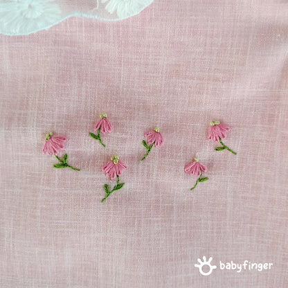 "Blossom Belle - Pink Lace Baby Dress"