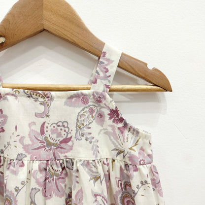 Soft Floral Print Baby Dress – Elegant & Breezy