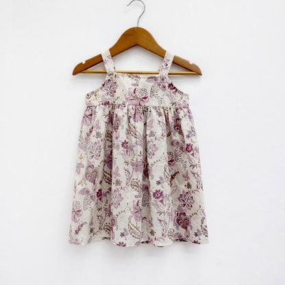 Soft Floral Print Baby Dress – Elegant & Breezy
